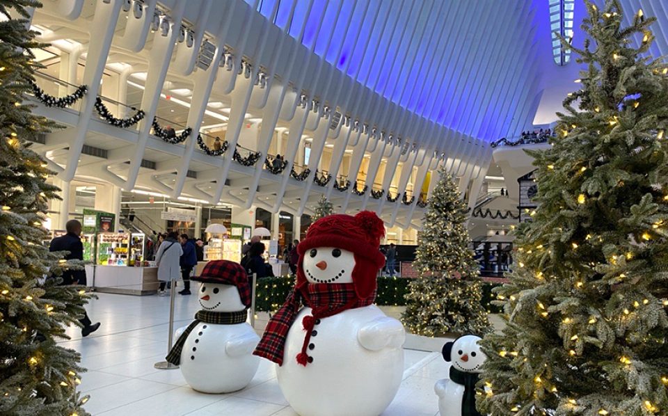 Holiday Decorations on Campus