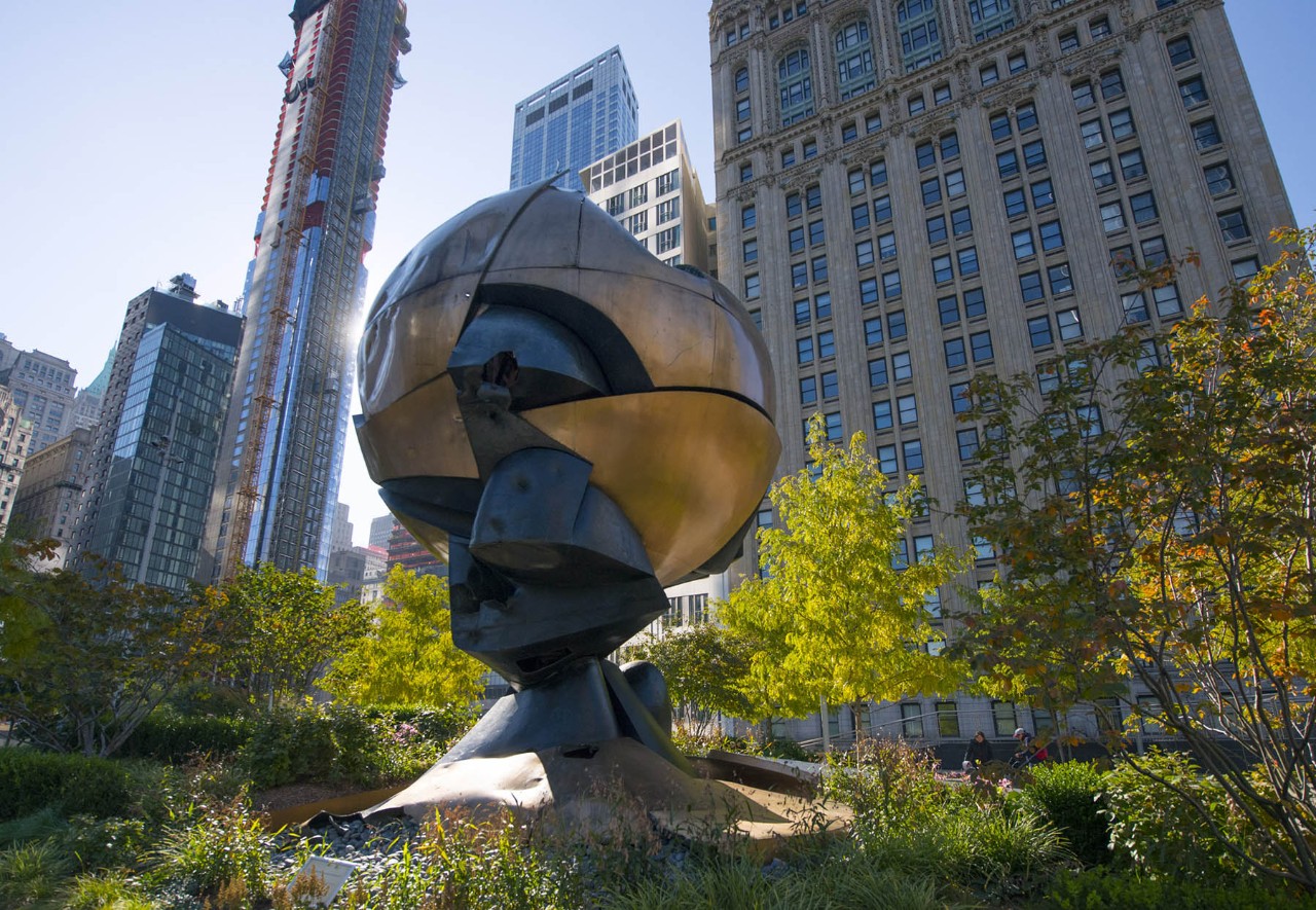 The Koenig Sphere in Liberty Park